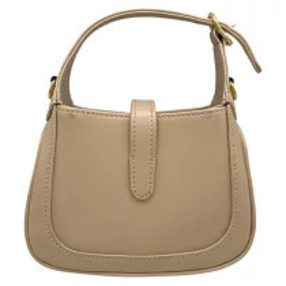 Gucci Cream Shoulder Jackie Bag Leather Beige Cream Tan